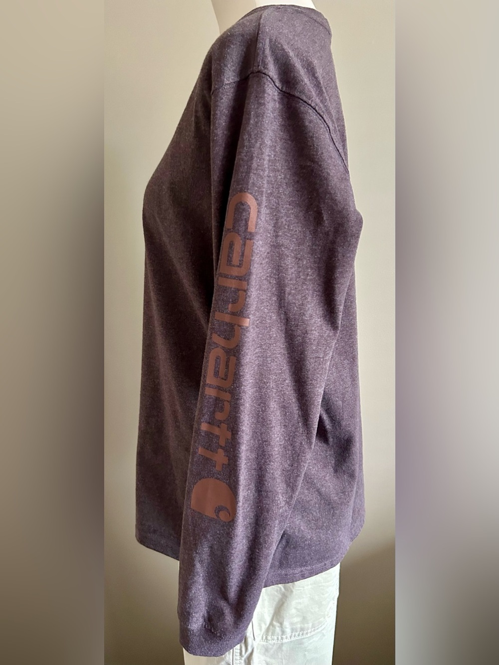 Carhartt Long-Sleeved T-Shirt in Mauve Heather